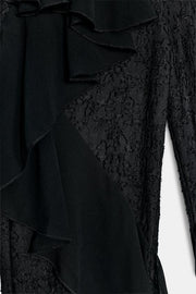 Pantalon en dentelle à volants