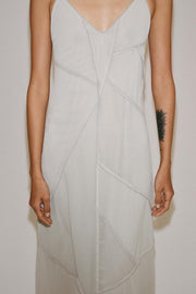 Robe midi contrastée