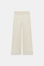 Pantalon contrasté au crochet