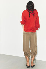 Pantalon fluide à fronces