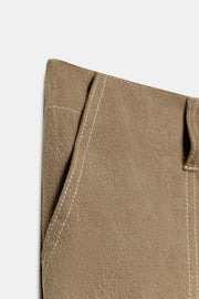 Pantalon fluide à fronces