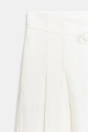 Pantalon large en lin à pinces