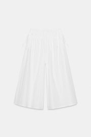 Pantalon-culotte à fronces