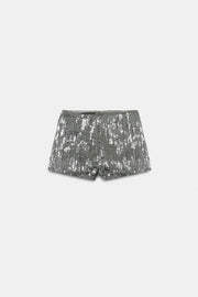 Short mini à sequins