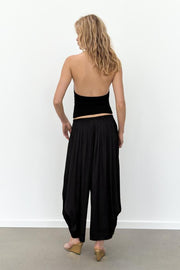 Pantalon bouffant à plis
