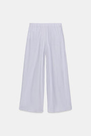 Pantalon large en lin à pinces