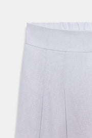 Pantalon large en lin à pinces