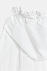 Veste à fermeture zippée à volants