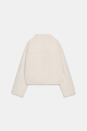 Blouson effet fourrure croisé