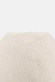 Blouson effet fourrure croisé