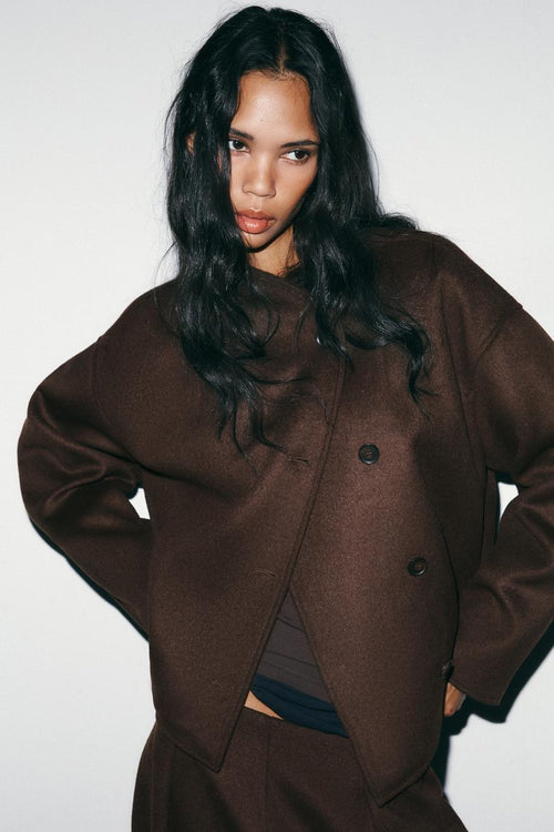 Blouson doux croisé