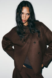 Blouson doux croisé