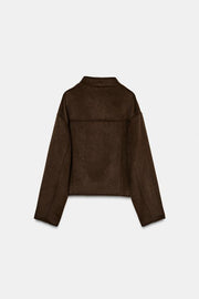 Blouson doux croisé