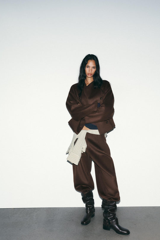 Blouson doux croisé
