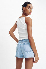 Jupe-culotte Z1975 en denim croisée