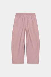 Pantalon coupe barrel à taille élastique