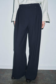Pantalon à plis à jambe large ZW Collection
