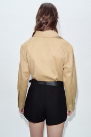 Jupe-culotte avec ceinture