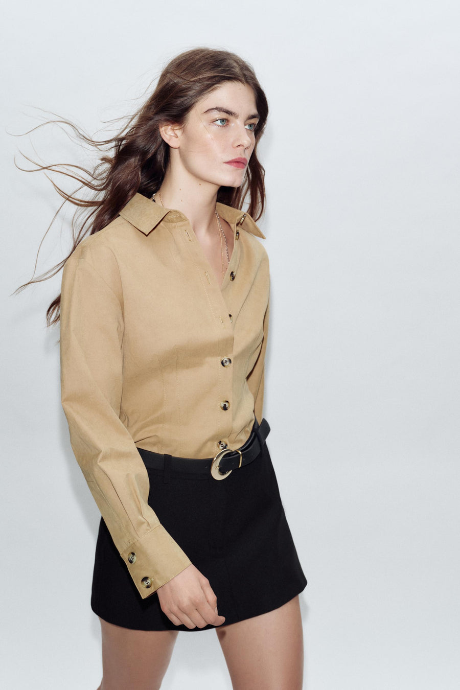 Jupe-culotte avec ceinture