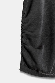 Top drapé en maille