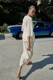 Pull oversize en maille structurée