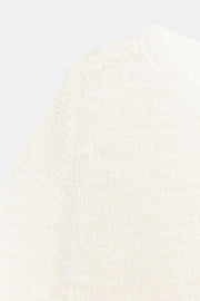 Pull oversize en maille structurée