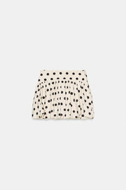 Jupe-culotte ballon à pois
