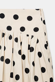 Jupe-culotte ballon à pois