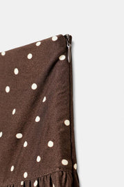 Pantalon large à pois