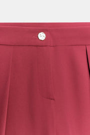 Pantalon carotte à plis