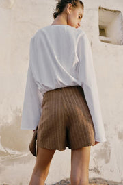 Jupe-culotte avec nœud à perles