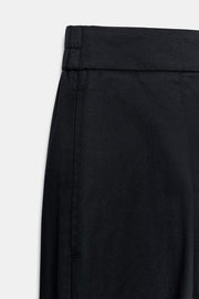 Pantalon coupe barrel en popeline
