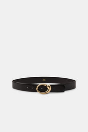 Ceinture 100 % cuir à boucle ovale