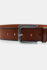 Ceinture 100 % cuir effet délavé