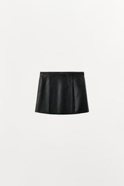 Jupe mini 100 % cuir