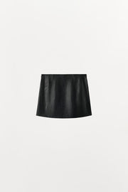 Jupe mini 100 % cuir
