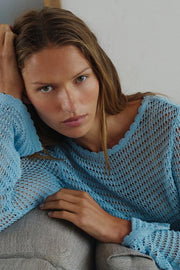 Pull en maille à manches évasées