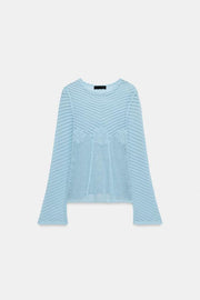 Pull en maille à manches évasées