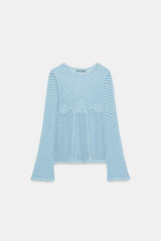 Pull en maille à manches évasées