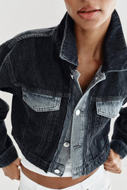 Blouson Z1975 court en denim contrasté