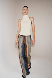 Pantalon style pyjama à rayures ZW Collection