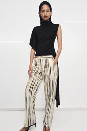 Pantalon en popeline à rayures ZW Collection
