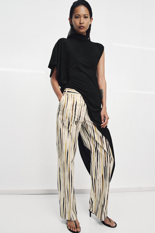 Pantalon en popeline à rayures ZW Collection