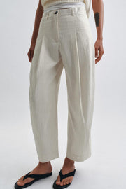 Pantalon coupe barrel à rayures ZW Collection