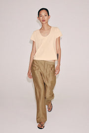 Pantalon en mélange de lin ZW Collection