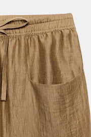 Pantalon en mélange de lin ZW Collection