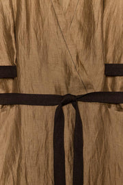 Robe tunique en mélange de lin ZW Collection