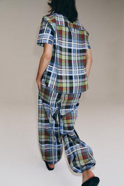 Pantalon bouffant à carreaux ZW Collection