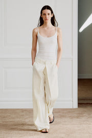 Pantalon à plis sur le devant ZW Collection