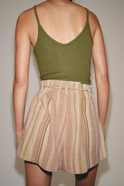 Short à rayures avec ceinture ZW Collection